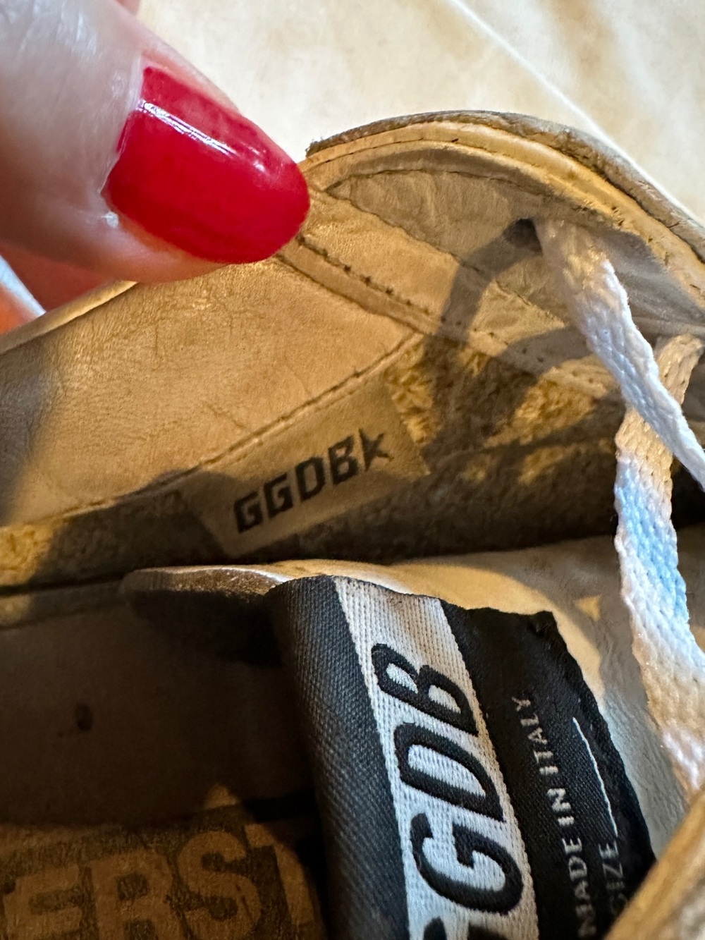 Golden Goose Super Star White Leather Sneakers SIZE 38